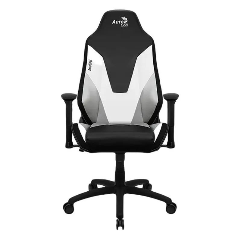 Silla Gamer AeroCool Admiral - Soporta 150kg - Negro con Blanco y Gris - 4710562758252
