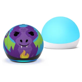 Asistente Inteligente Amazon Echo Dot 5ta Generación Kids - Wi-Fi - Dragon - B09B96PMLY