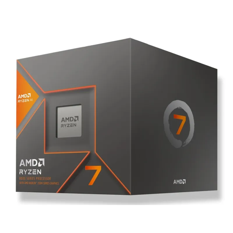 Procesador AMD Ryzen 7 8700G con AMD Radeon Graphics -Socket AM5- 5.10GHz- 8 Núcleos- 24MB Caché -100-100001236SBX - 100-100001236SBX