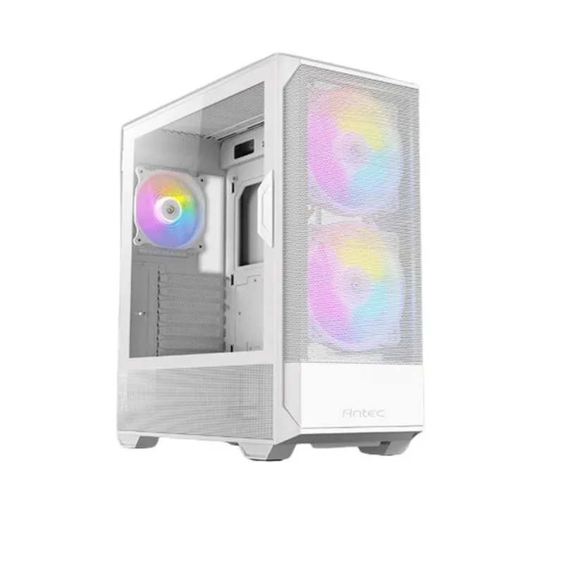 Gabinete Gamer NX416L White - Media Torre - ATX/M-ATX/ITX - 3 Ventiladores - Panel Lateral - Blanco - 0-761345-10016-8