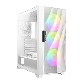 Gabinete Gamer Antec DF700 FLUX - Media Torre - ATX/Micro-ATX/Mini-ITX - 5 Ventiladores - Panel Lateral - Blanco - 0-761345-80074-7