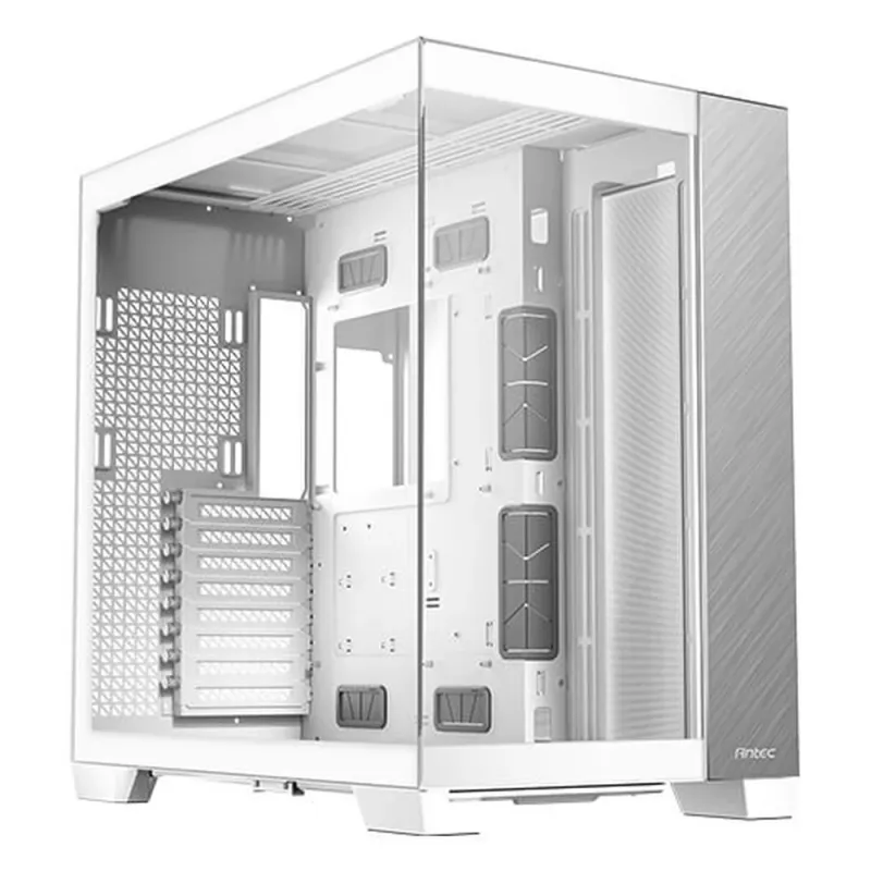 Gabinete Gamer Antec Constellation C8 Aluminum White - Torre - E-ATX/ATX/Micro ATX/Mini ITX - Panel Lateral - Blanco - C8 AL WHITE