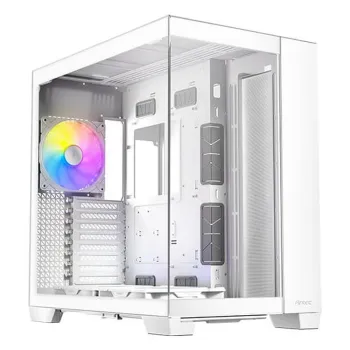 Gabinete Gamer Antec Constellation C8 ARGB WHITE - Torre - E-ATX/ATX/Micro ATX/Mini ITX - 3 Ventiladores - Panel Lateral - Blanco - C8 ARGB WHITE