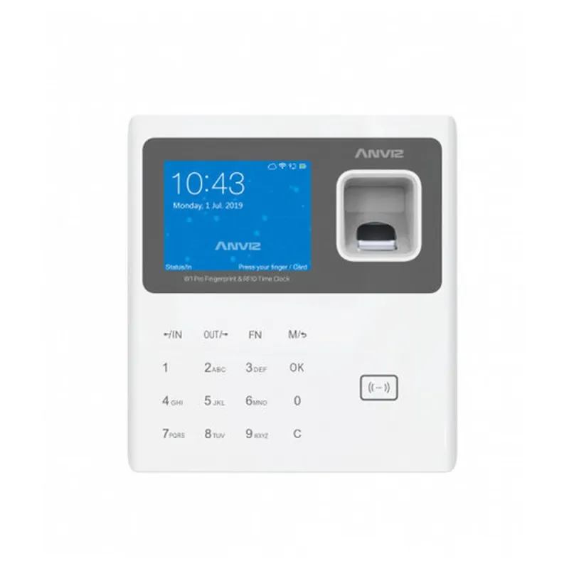 Control de Asistencia Biométrico Anviz W1 Pro - 2.8" - Wi-Fi - USB - 3,000 Usuarios - Blanco - W1PRO-WHITE