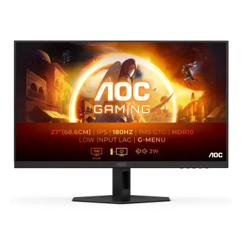 Monitor Gamer AOC 27G4E LED 27", 1920x1080 Full HD, G-Sync, 180Hz, HDMI/DisplayPort, Bocinas Integradas, Negro 