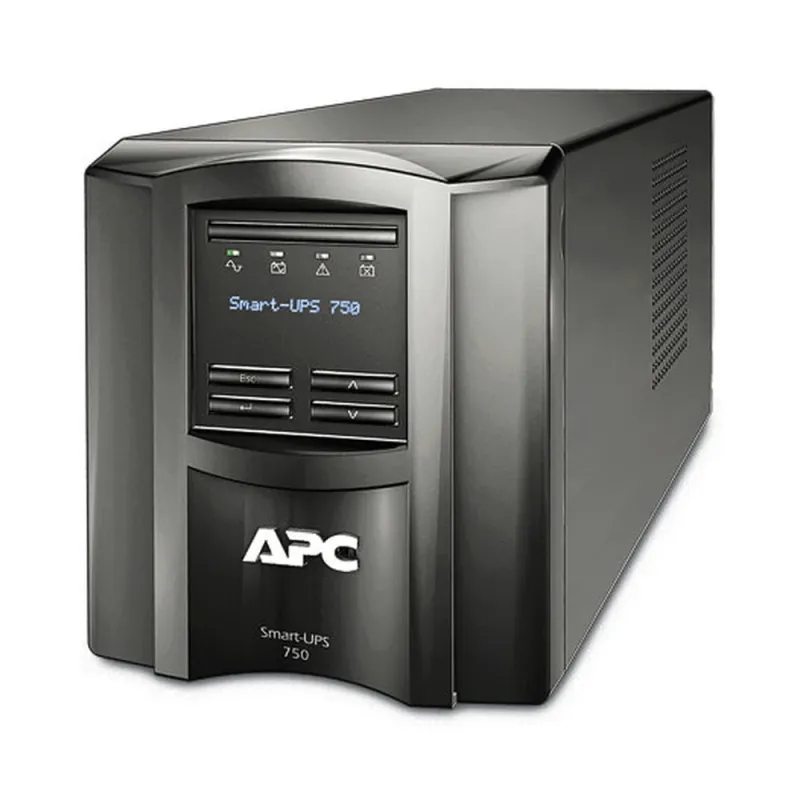 UPS APC Smart-UPS - 750VA/500W - 6 Contactos - Línea interactiva - LCD - SMT750C