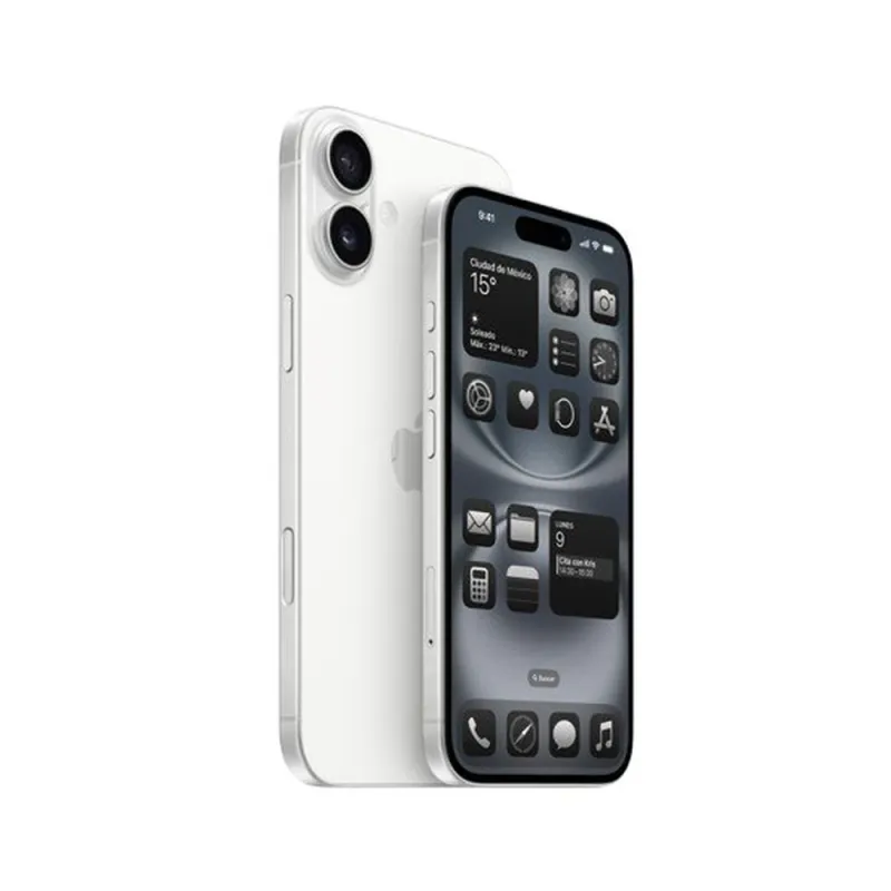 iPhone 16 - 6.1" - Chip A18 - 256GB - Cámara 48MP - iOS - Blanco - IPHONE-16-256-BLANCO