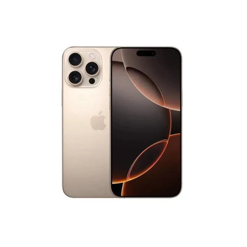 iPhone 16 Pro Max - 6.9" - Chip A18 Pro - 256GB - Cámaras 12MP/48MP - iOS - IPHONE-16PM-256-DESIERTO
