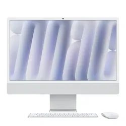 iMac - 24" - Chip M4 - 24GB - 512GB SSD - 10 GPU - macOS Sequoia - Plateado - MCR24E/A