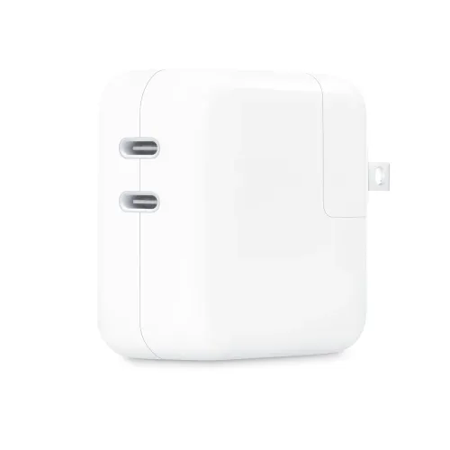 Adaptador de Corriente Apple MW2K3AM/A - 35W - USB-C - Blanco - MW2K3AM/A Adaptador de Corriente Apple MW2K3AM/A - 35W - USB-C - Blanco - MW2K3AM/A