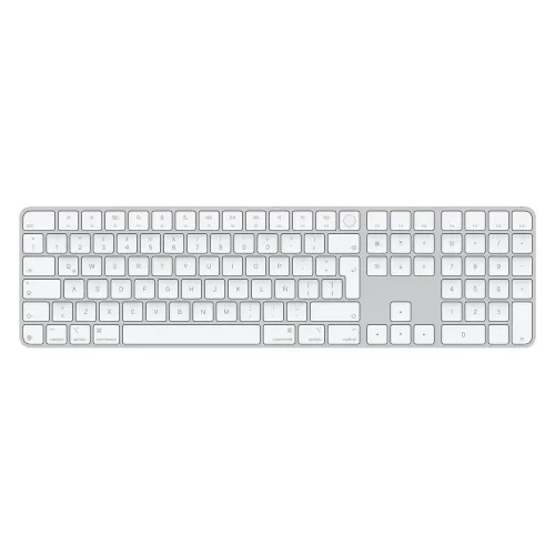 Teclado Apple Magic Keyboard - Español LATAM - Touch ID - Blanco - MXK73LE/A