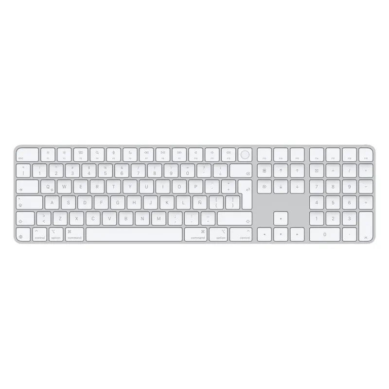 Teclado Apple Magic Keyboard - Español LATAM - Touch ID - Blanco - MXK73LE/A