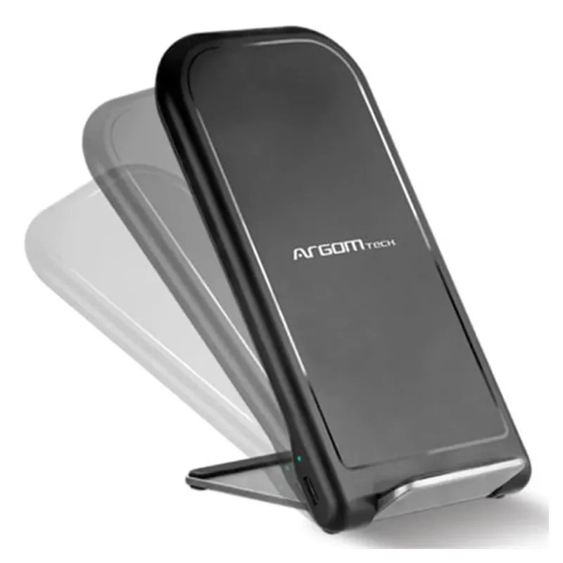 Cargador Inalámbrico ArgomTech ARG-AC-0140BK - 10W - Negro - ARG-AC-0140BK