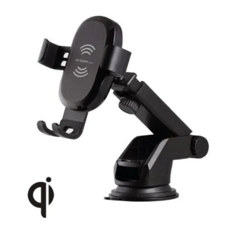 Cargador Inalámbrico ArgomTech ARG-AC-0160BK - 10W - para Auto - ARG-AC-0160BK