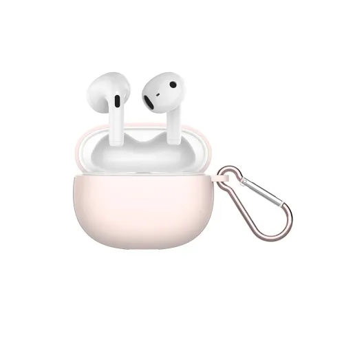 Auriculares ArgomTech Skeipods E55 - Inalámbrico - Bluetooth - Blanco - Estuche Rosa - ARG-HS-5055PK