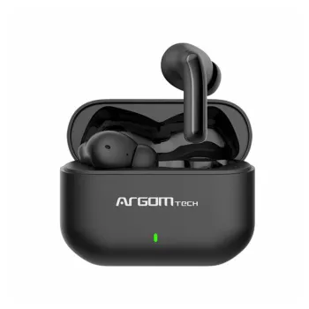 Auriculares ArgomTech Skeipods E85 - Inalámbrico - Bluetooth - Micrófono - Negro - ARG-HS-5085BK