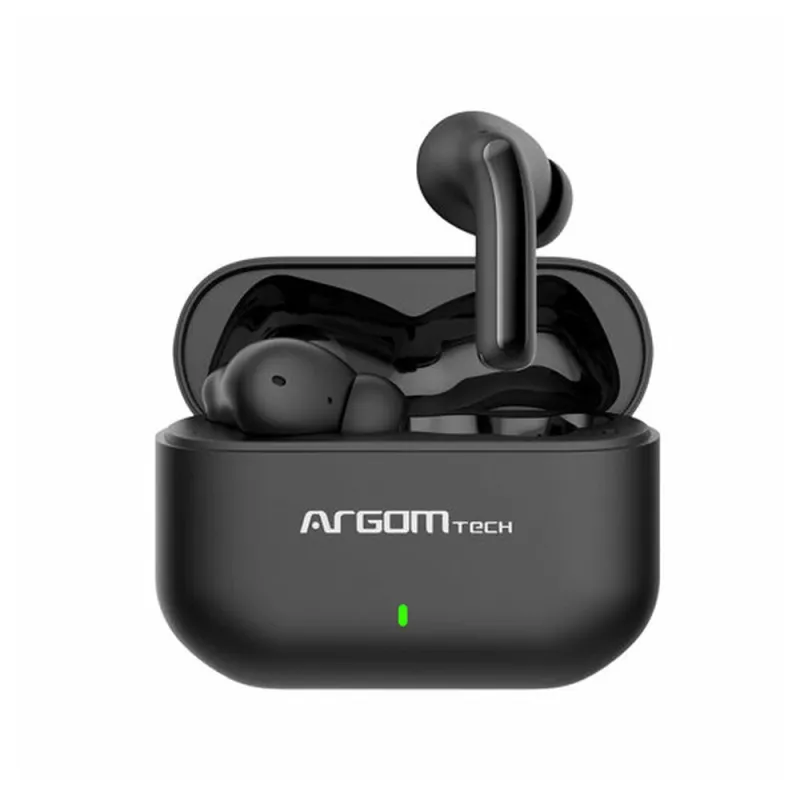 Auriculares ArgomTech Skeipods E85 - Inalámbrico - Bluetooth - Micrófono - Negro - ARG-HS-5085BK