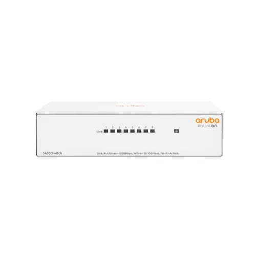 Switch Aruba R8R45A - Gigabit Ethernet - 8 Puertos - No Administrable - R8R45A Switch Aruba R8R45A - Gigabit Ethernet - 8 Puertos - No Administrable - R8R45A