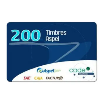 Timbres Aspel - 200 Timbres - Sellado CFDI - Caja - FACTE/200