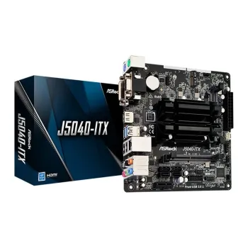 Tarjeta Madre ASRock J5040-ITX - Intel Pentium Silver J5040 - 2x DDR4 SO-DIMM - HDMI - VGA - DVI-D - USB 2.0/3.2 - Mini-ITX - J5040-ITX