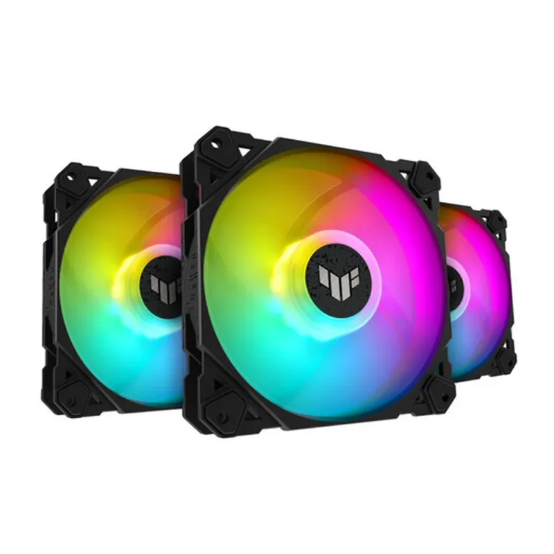 Ventilador ASUS TUF Gaming TF120 ARGB - 120mm - Negro - 3 Piezas - TUF GAMING TF120 ARGB 3IN1