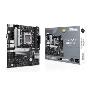 Tarjeta Madre ASUS PRIME B650M-K - Socket AM5 - 2xDDR5 - 4800/5200/8000+(OC)MHz - HDMI - VGA - USB - Micro ATX - PRIME B650M-K
