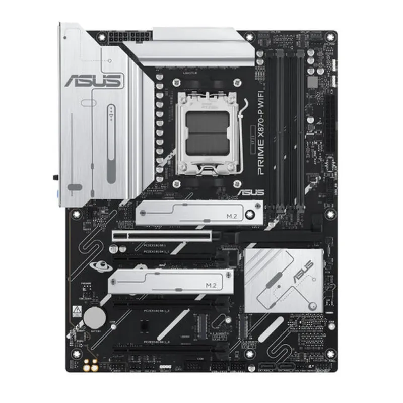 Tarjeta Madre ASUS X870 - Socket AM5 - 4x DDR5 - HDMI - USB 3.2 - USB 3.1 - USB 2.0 - USB-C - Wi-Fi 7 - ATX - PRIME X870-P WIFI