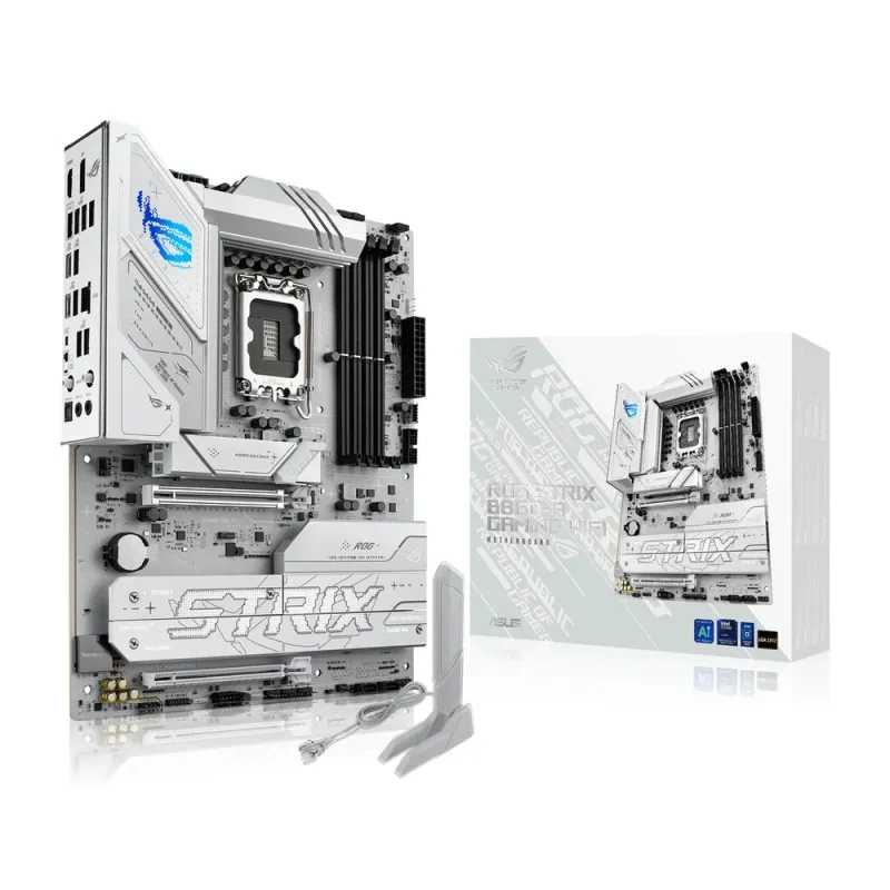 ASUS ROG Strix B860-A Gaming Wi-Fi - Tarjeta madre ATX - Socket LGA1851 para procesadores Intel Core Ultra Series 2 - Soporte DDR5 - Conectividad avanzada - 90MB1JI0-M0EAY0