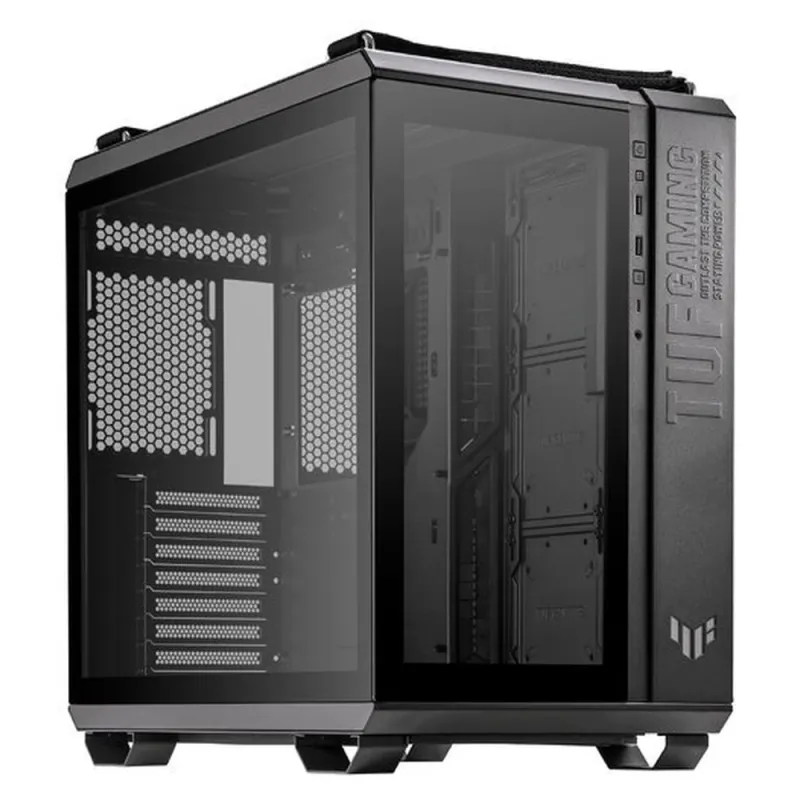 Gabinete Gamer ASUS TUF Gaming GT502 - Media Torre - ATX/Micro ATX/Mini ITX - Panel Lateral - GT502/BLK/TG//
