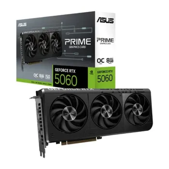 Tarjeta de Video ASUS PRIME GeForce RTX 5060 OC Edition - 8GB - 128 bit - PCI-E 5.0 - GDDR7 - HDMI - DisplayPort - PRIME-RTX5060-O8G