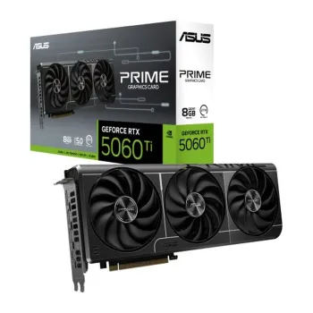 Tarjeta de Video ASUS NVIDIA GeForce RTX 5060 Ti - 8GB - 128 bit - PCI-E 5.0 - GDDR7 - HDMI - DisplayPort - PRIME-RTX5060TI-8G
