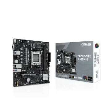 Tarjeta Madre ASUS PRIME A620M-K - Socket AM5 - 2x DDR5 - 4800/6200(OC)/7200+(OC)MHz - HDMI - VGA - USB 2.0/3.2 - Micro ATX - PRIME A620M-K