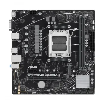 Tarjeta Madre ASUS Prime A620M-K-CSM - Micro-ATX - AMD Ryzen - Socket AM5 - 2 x DDR5 - HDMI - VGA - USB 3.2/2.0 - PCI 4.0  - PRIME A620M-K/CSM