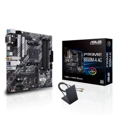 Tarjeta Madre ASUS PRIME B550M-A AC - Socket AM4 - 4xDDR4 - 2400/3200/4600(O.C) MHz - HDMI - VGA - DVI-D - USB 2.0/3.2 - Micro ATX - PRIME B550M-A AC Tarjeta Madre ASUS PRIME B550M-A AC - Socket AM4 - 4xDDR4 - 2400/3200/4600(O.C) MHz - HDMI - VGA - DVI-D - USB 2.0/3.2 - Micro ATX - PRIME B550M-A AC