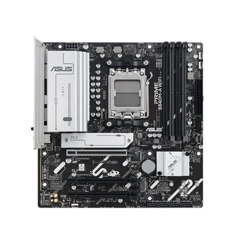 Tarjeta Madre ASUS PRIME B840M-A WIFI - Socket AM5 - 4xDDR5 - 7600+(OC)MHz - HDMI - DisplayPort - Micro ATX - PRIME B840M-A WIFI
