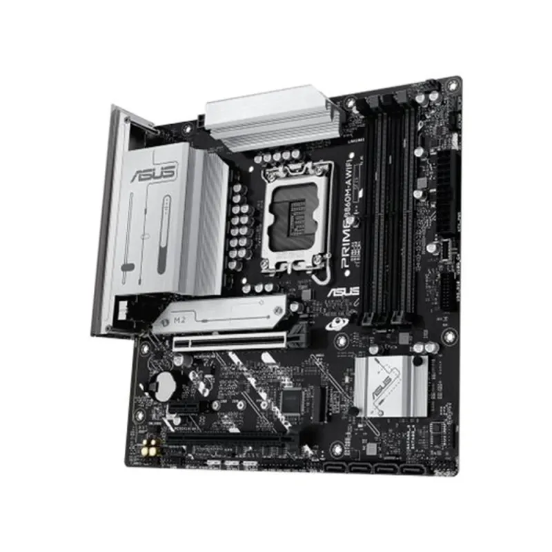 Tarjeta Madre ASUS PRIME B860M-A WIFI - Socket 1851 - 4xDDR5 - 8666+(OC)MHz - HDMI - DisplayPort - Micro ATX - PRIME B860M-A WIFI