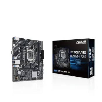 Tarjeta Madre ASUS PRIME H510M-K R2.0 - Socket 1200 - 2x DDR4 - 2133/2933/3200(OC)MHz - HDMI - VGA - USB 2.0/3.2 - Micro ATX - PRIME H510M-K R2.0