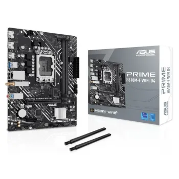 Tarjeta Madre ASUS PRIME H610M-F WIFI D4 - Socket 1700 - 2x DDR4 - HDMI - USB - Micro ATX - PRIME H610M-F WIFI D4