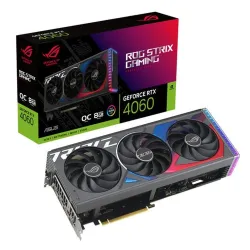 Tarjeta de Video ASUS ROG Strix GeForce RTX 4060 OC Edition - 8GB - 128-bit - PCI-E 4.0 - GDDR6 - HDMI - DisplayPort - ROG-STRIX-RTX4060-O8G-GAMING Tarjeta de Video ASUS ROG Strix GeForce RTX 4060 OC Edition - 8GB - 128-bit - PCI-E 4.0 - GDDR6 - HDMI - DisplayPort - ROG-STRIX-RTX4060-O8G-GAMING