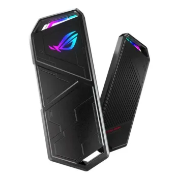 Gabinete ASUS ROG Strix Arion - USB 3.2 - M.2 - SSD - Negro - ESD-S1C/BLK/G/AS