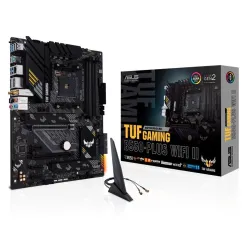 Tarjeta Madre ASUS TUF GAMING B550-PLUS WIFI II - Socket AM4 - 4xDDR4 - 2133/3200/4866(OC) MHz - HDMI - DisplayPort - USB 2.0/3.2 - ATX - TUF GAMING B550-PLUS WIFI II Tarjeta Madre ASUS TUF GAMING B550-PLUS WIFI II - Socket AM4 - 4xDDR4 - 2133/3200/4866(OC) MHz - HDMI - DisplayPort - USB 2.0/3.2 - ATX - TUF GAMING B550-PLUS WIFI II