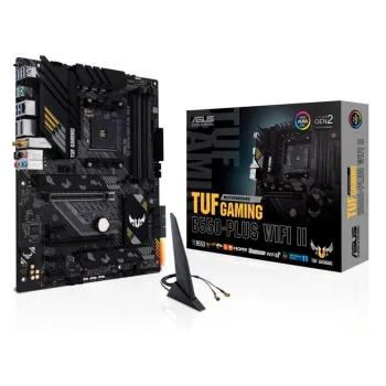 Tarjeta Madre ASUS TUF GAMING B550-PLUS WIFI II - Socket AM4 - 4xDDR4 - 2133/3200/4866(OC) MHz - HDMI - DisplayPort - USB 2.0/3.2 - ATX - TUF GAMING B550-PLUS WIFI II