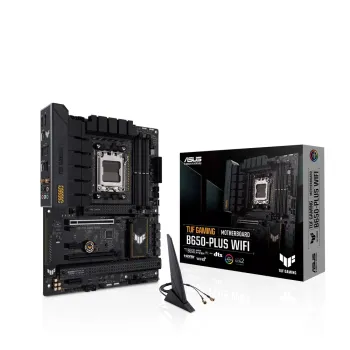 Tarjeta Madre ASUS TUF GAMING B650-PLUS WIFI - Socket AM5 - 4x DDR5 - 4800/5200/6400(OC)MHz - HDMI - DisplayPort - USB 2.0/3.2 - ATX - TUF GAMING B650-PLUS WIFI