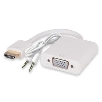 Convertidor  HDMI a VGA Brobotix - HDMI, VGA (d-sub), Color Blanco - 110964B
