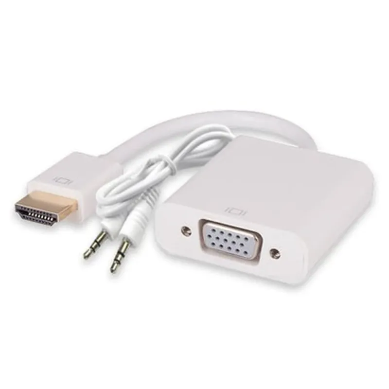 Convertidor  HDMI a VGA Brobotix - HDMI, VGA (d-sub), Color Blanco - 110964B