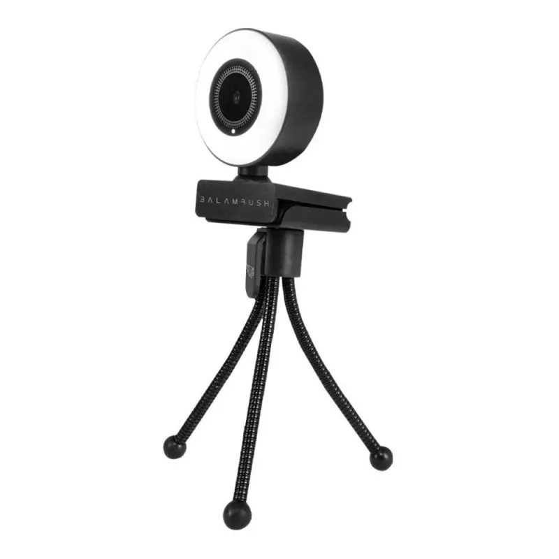 Cámara Web Balam Rush BR-932974 - HD - 1920x1080 - Micrófono - USB - Luz LED - BR-932974