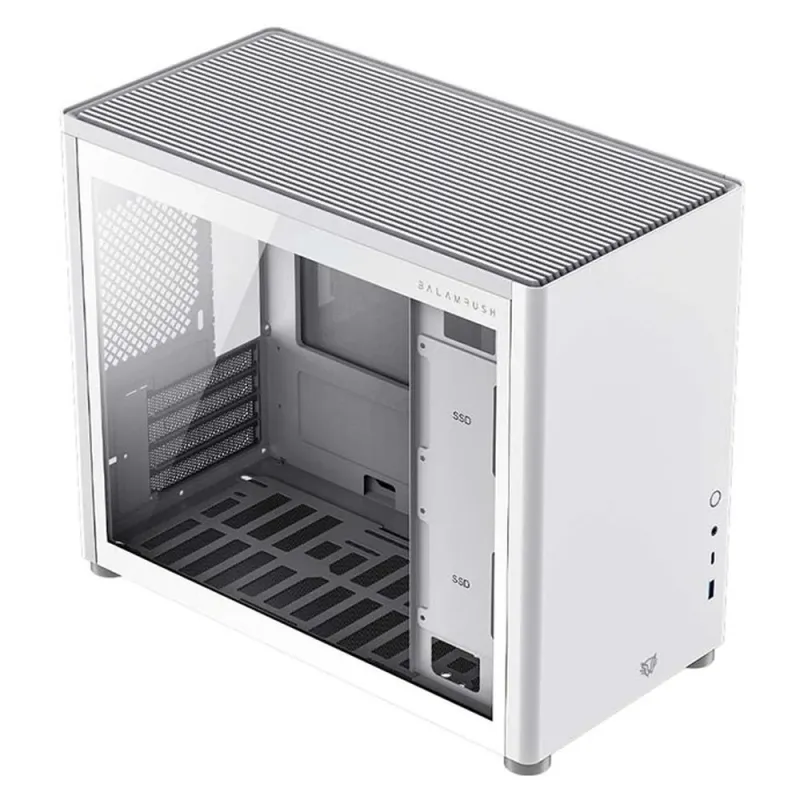 Gabinete Gamer Balam Rush ERIS FROST GI985 - Micro Torre - Micro ATX/Mini ITX - Panel Lateral - Blanco - BR-935647