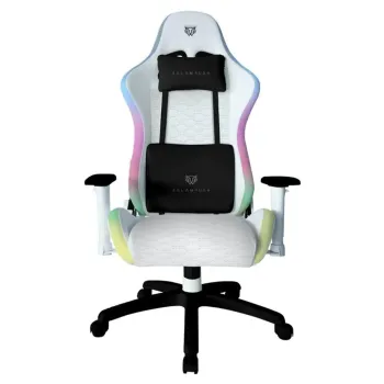 Silla Gamer Balam Rush LIGHTNING FROST - Soporta 120kg - Blanco con Negro - BR-935920
