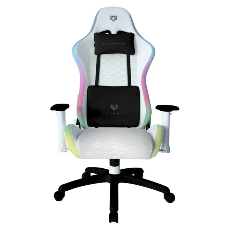 Silla Gamer Balam Rush LIGHTNING FROST - Soporta 120kg - Blanco con Negro - BR-935920