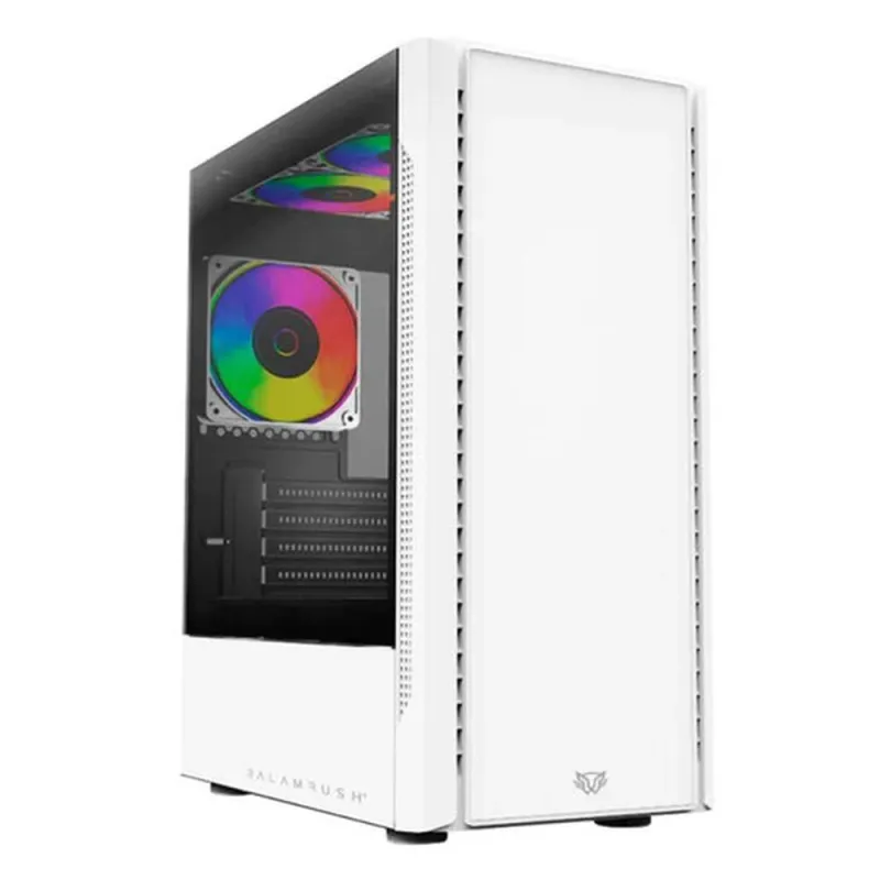 Gabinete Gamer Balam Rush NYX GI730 - Media Torre - ATX/Micro ATX/Mini ITX - 3 Ventiladores - Panel Lateral - Blanco - BR-936101